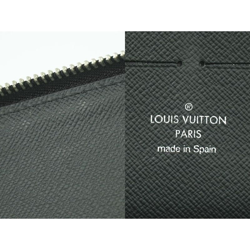 Louis Vuitton Zippy Organizer Epi Leather Long Wallet Noir Black — view 9