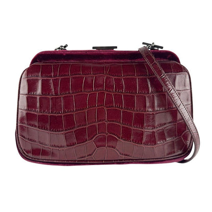 Prada Shoulder Bag Leather Velvet