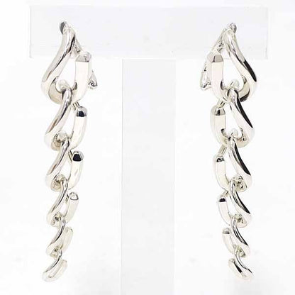 Tiffany & Co Forge Drop Link Earrings High Polish Star