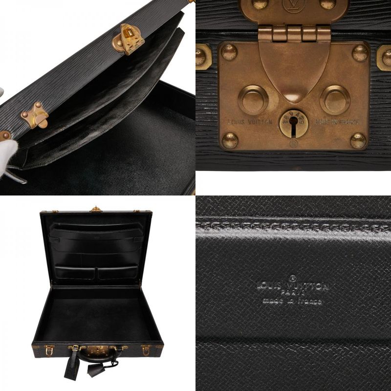 Louis Vuitton Epi President Briefcase Business Bag M54212 Black Leather Men's