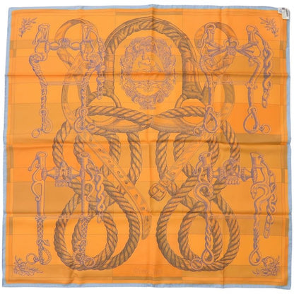 Hermes Carre 90 Double Face Della Cavalleria Silk Multicolor Scarf 0993 Hermes