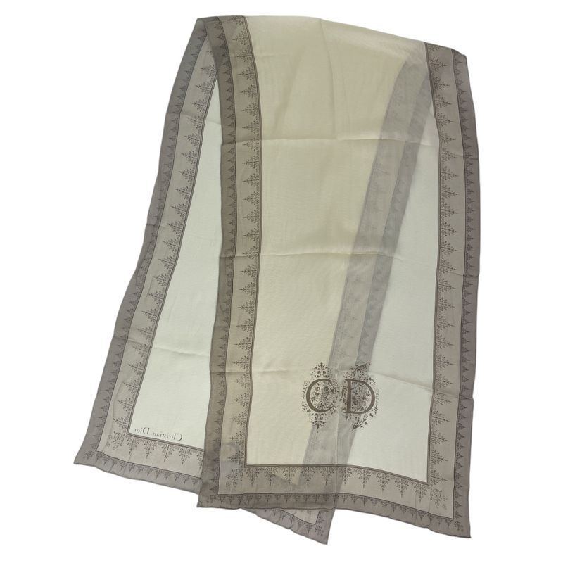 Christian DIOR Scarf Silk CD Logo Blawan