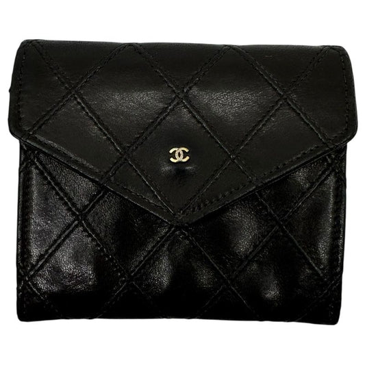 Chanel 90's Coco Mark Matelassé Lambskin Coin Case Coco Mark Matelasse Lambskin