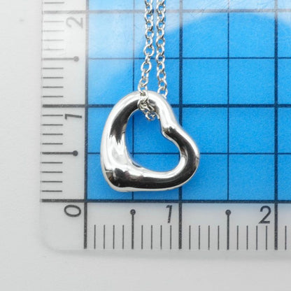 11mm (0.43in) Tiffany & Co Open Heart Silver Necklace 25-445