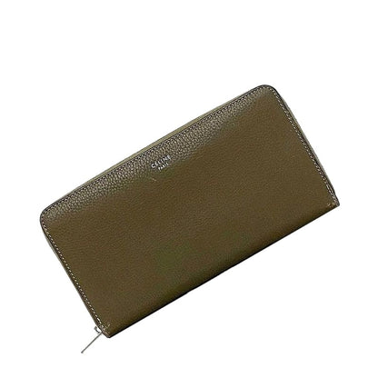 Celine Round Zipper Long Wallet Large Zipped