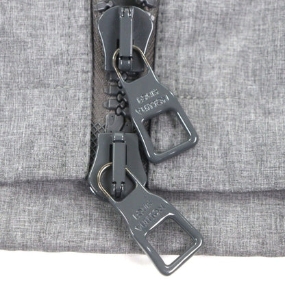 Louis Vuitton Flag Patch Double Zip Up 2-Way with Polylifted Jacket Gray 46 — view 8