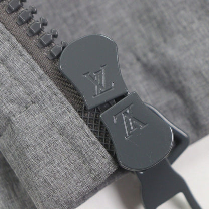 Louis Vuitton Flag Patch Double Zip Up 2-Way with Polylifted Jacket Gray 46 — view 9