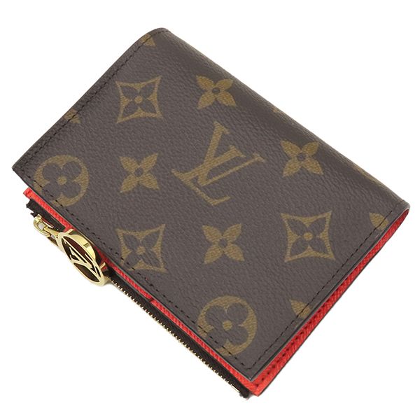 Louis Vuitton Bifold Wallet Portefeuille Lisa Monogram Canvas Tonic Orange Gold