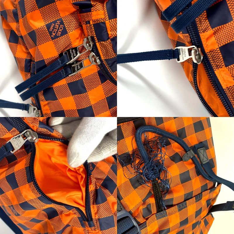 Louis Vuitton Backpack Sac Light Pack N41188 Nylon Orange