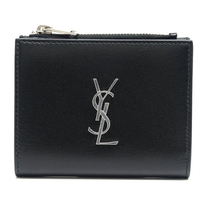 Saint Laurent Compact Wallet 575726 Bifold Wallet Leather Black