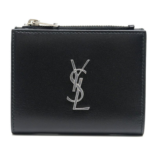 Saint Laurent Compact Wallet 575726 Bifold Wallet Leather Black