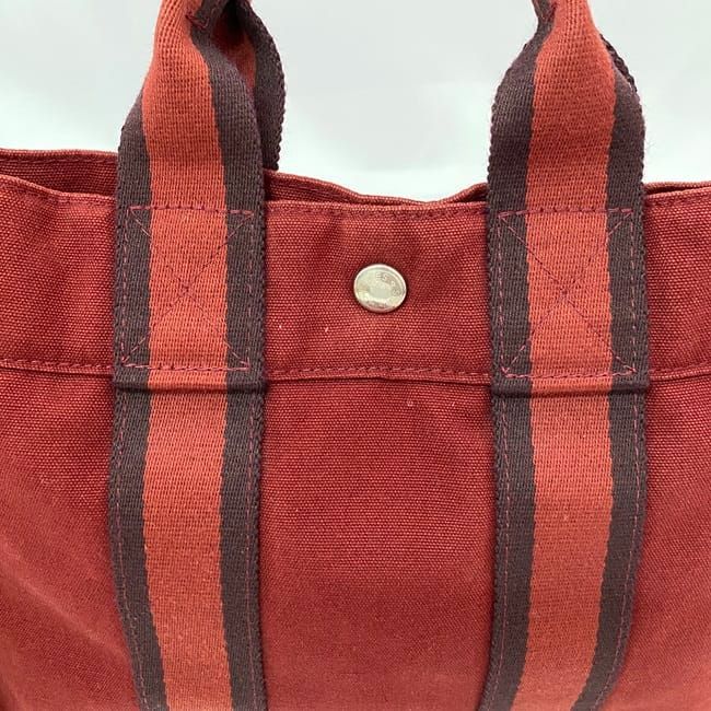 Hermes Handbag Fourre Tout PM Ec21452 Red Excellent Condition