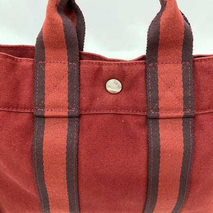 Hermes Handbag Fourre Tout PM Ec21452 Red Excellent Condition