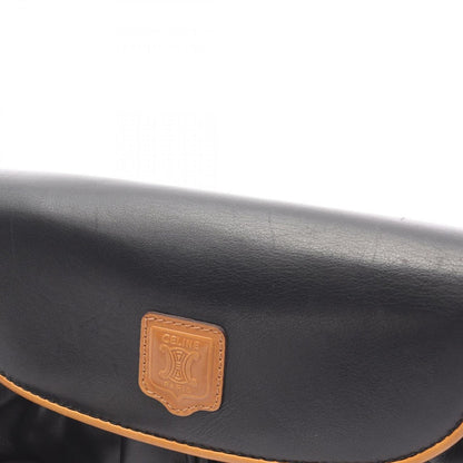 Celine Shoulder Bag Black Leather Macadam B — view 11