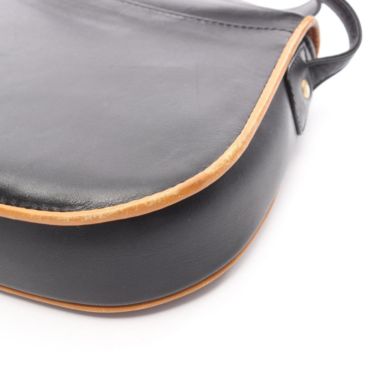 Celine Shoulder Bag Black Leather Macadam B — view 12