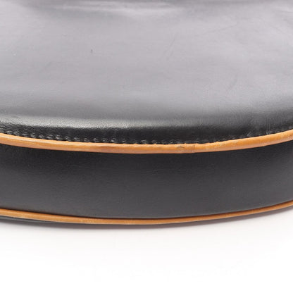 Celine Shoulder Bag Black Leather Macadam B — view 13