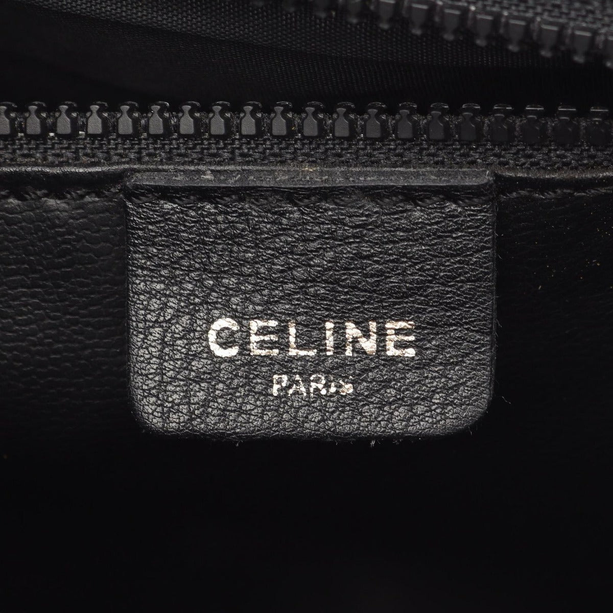Celine Shoulder Bag Black Leather Macadam B — view 4