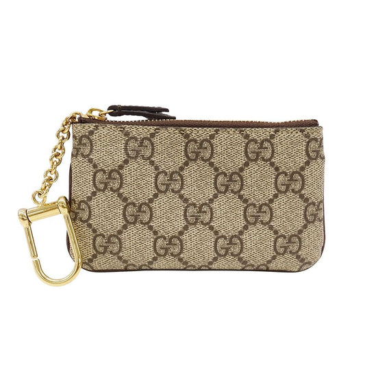 Gucci Wallet Coin Case Ophidia GG Supreme Canvas Brown Ring