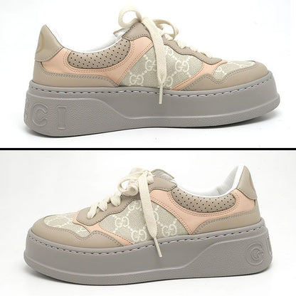 Gucci Low Cut Sneakers 700775 37.5 GG Supreme Beige