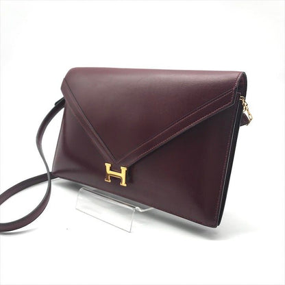 Hermes Liddy Calfskin Shoulder Bag Gold Purse