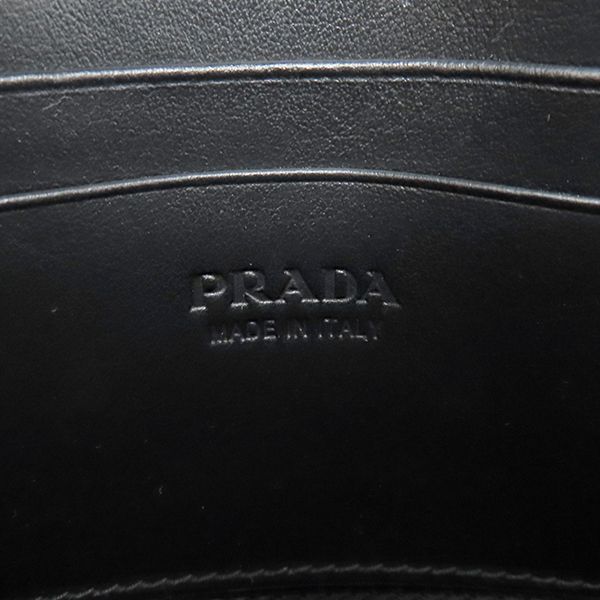 Prada Shoulder Bag Re-Nylon Smartphone Case Nylon Leather Black Silver Hardware