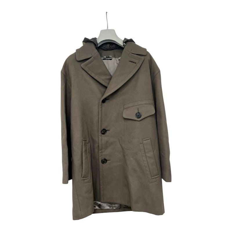 Hermes Long Coat Chester Pt9617 Wool Glaze Gray