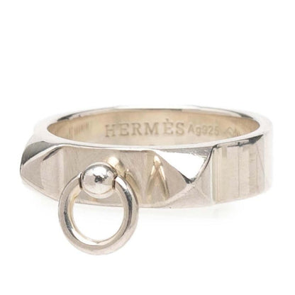Hermes Collier de Chien PM Ring 52 Silver