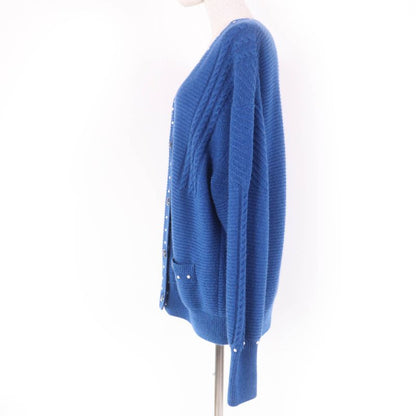 CHANEL P53610k06955 Cotton Cashmere Mix Long Sleeve Knit Cardigan With Coco