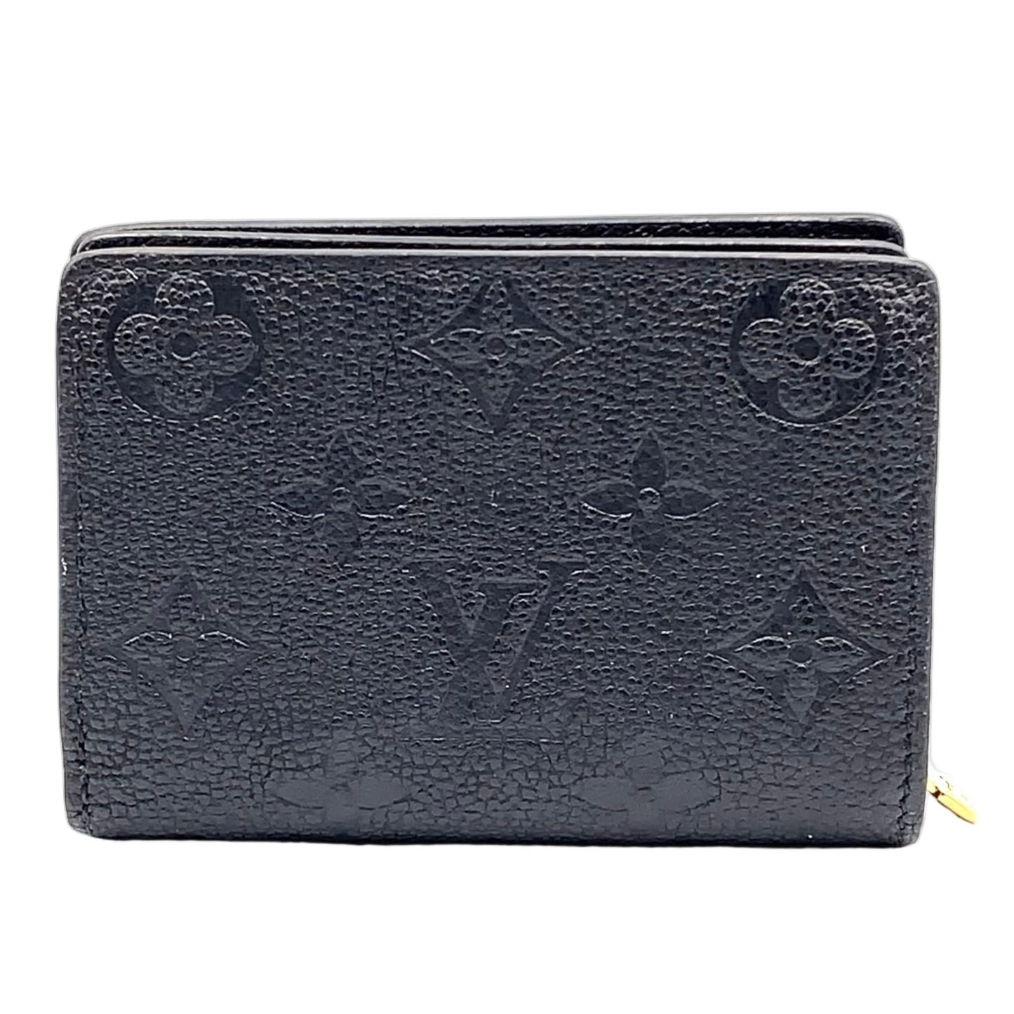 Louis Vuitton Portefeuille Monogram Empreinte Noir Leather Black Bifold Wallet