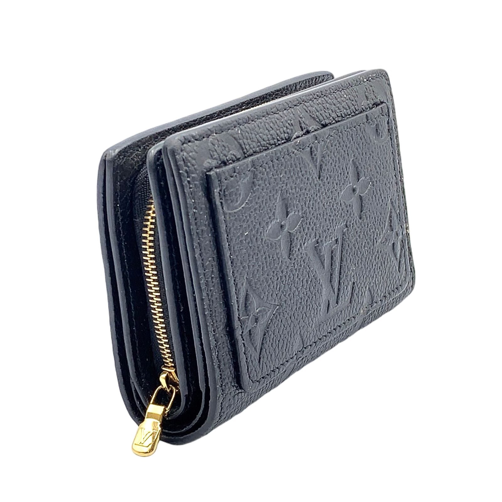 Louis Vuitton Portefeuille Monogram Empreinte Noir Leather Black Bifold Wallet — view 2