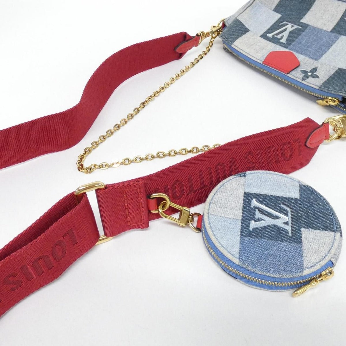 Louis Vuitton Denim Monogram Multi Pochette Shoulder Bag — view 5