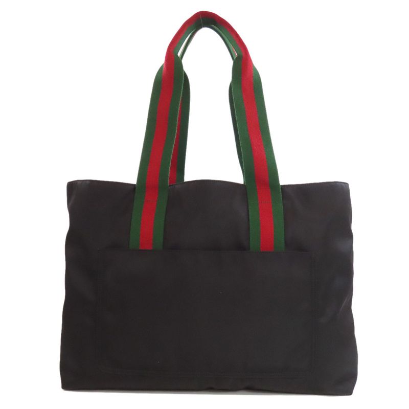 Gucci 802172 Large Tote Sherry Line Tote Bag Nylon Women