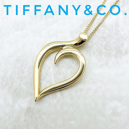 Tiffany & Co Leaf Yellow Gold Necklace 46 cm