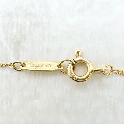 Tiffany & Co Leaf Yellow Gold Necklace 46 cm — view 5