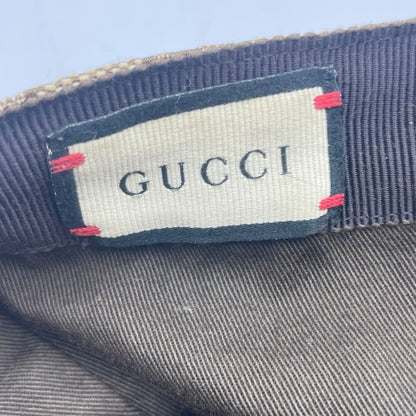 Gucci Men's Baseball Cap GG Canvas L Beige Hat