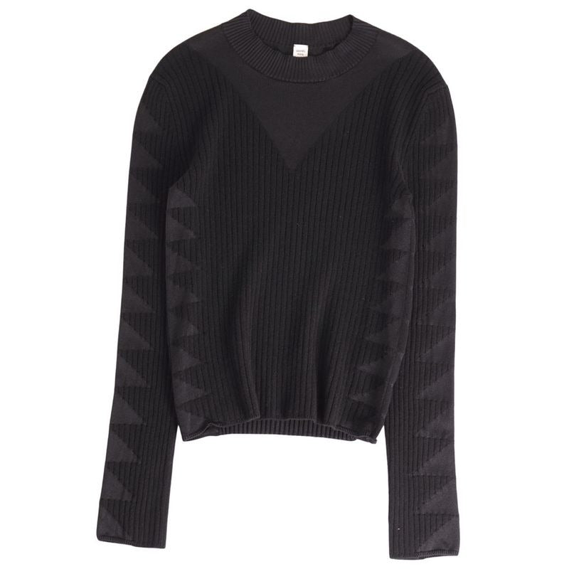 Hermes Knit 23 AW Sweater Long Sleeves Wool Silk