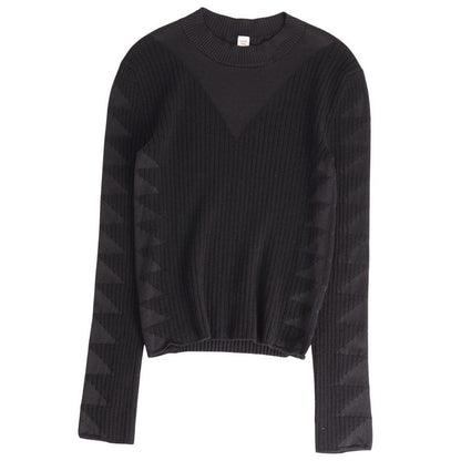 Hermes Knit 23 AW Sweater Long Sleeves Wool Silk
