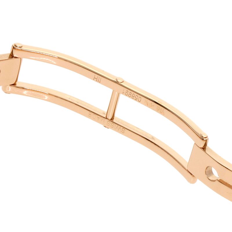 Hermes Cc1270a Cape Cod 8P Diamond Watch 18K Pink Gold Ladies