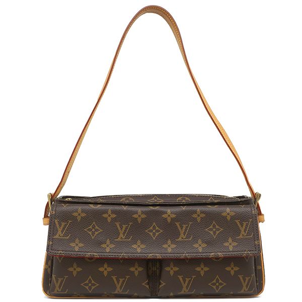 Louis Vuitton Shoulder Bag Vivacite MM Monogram Canvas Monogram Gold Hardware