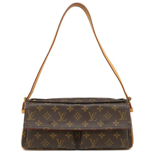 Louis Vuitton Shoulder Bag Vivacite MM Monogram Canvas Monogram Gold Hardware