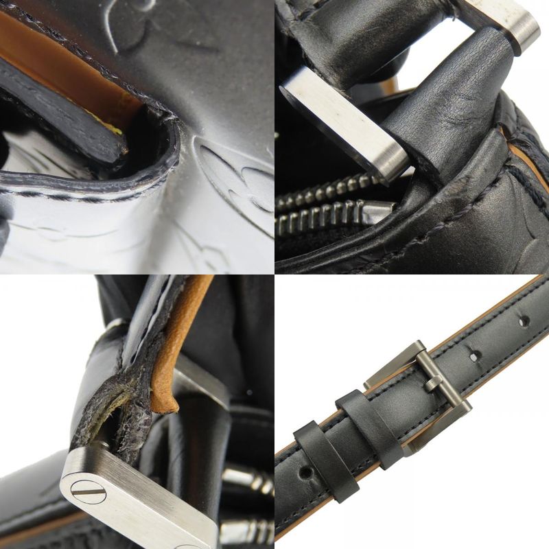 Louis Vuitton Shoulder Bag Alston M55122 Monogram Matte Dark Grey Metallic