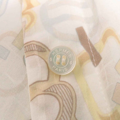 Hermes 23AW 3h0514dn 100% Silk Chaine D'ancre Design Do Re Boucles Pattern