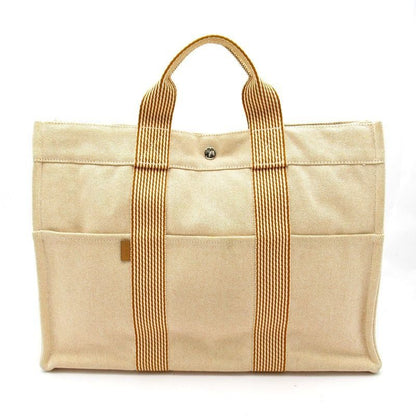 Hermes New Fourre Tout MM Canvas Tote Orange