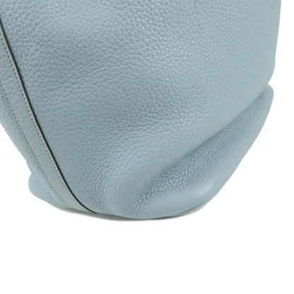 Hermes Picotin Lock GM Blue Run Silver Taurillon Handbag — view 5