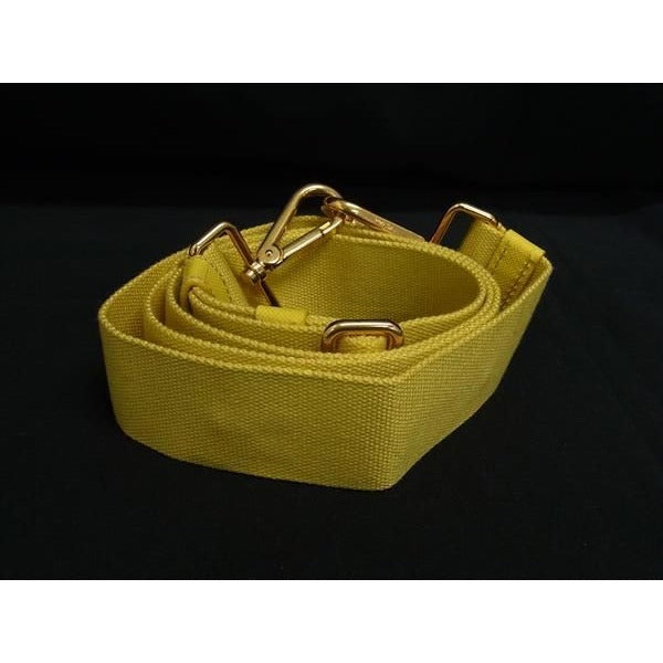 Prada Canvas Bag Shoulder Strap Crossbody Yellow Bk7596 — view 2