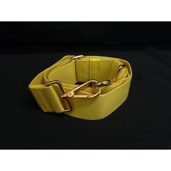 Prada Canvas Bag Shoulder Strap Crossbody Yellow Bk7596