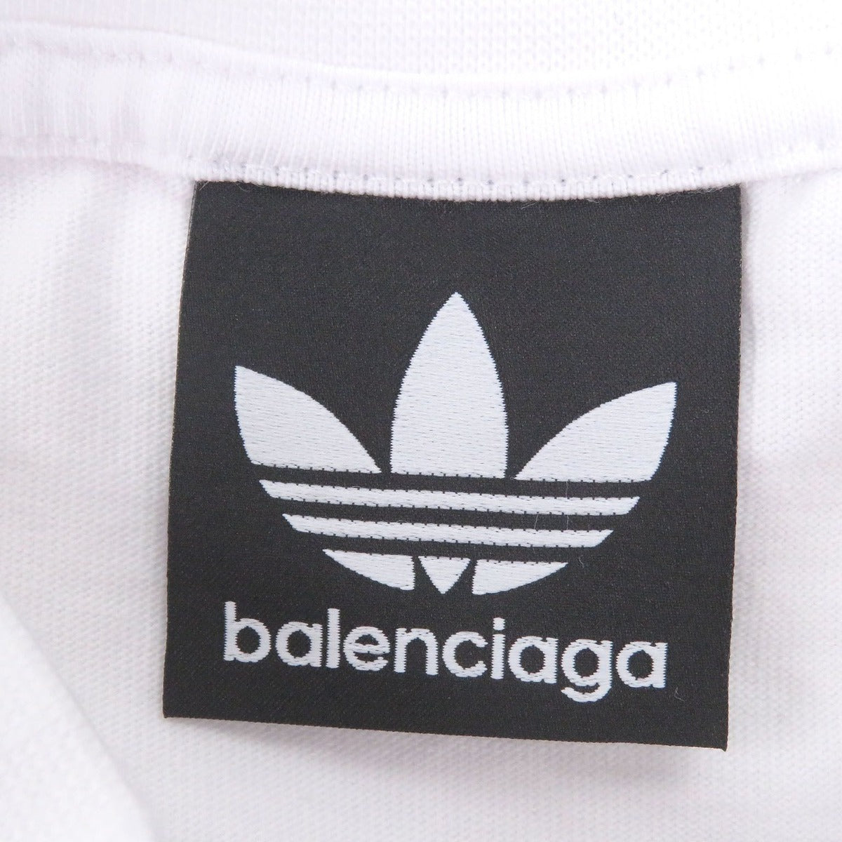Balenciaga Adidas Cotton Trefoil Logo Embroidery Oversize Short Sleeve T-Shirt — view 5