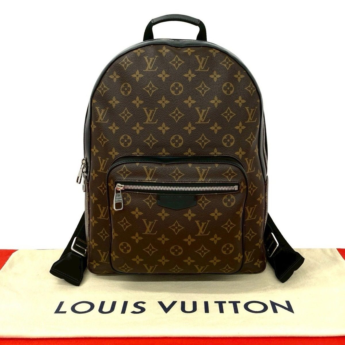 Louis Vuitton Josh Monogram Macassar Leather Backpack Brown