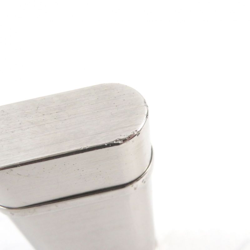 Cartier Godron Hairline Logo Engraved Oval Form Roller Lighter