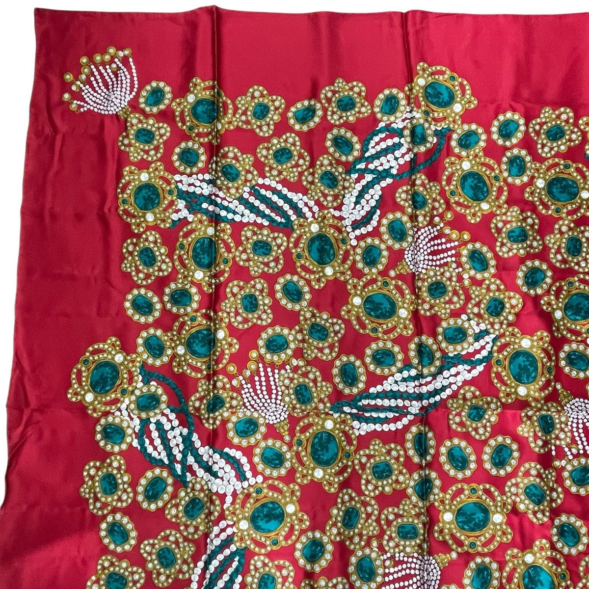 Chanel Scarf Silk Extra Large 130 Pattern Red — view 2